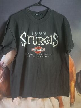 Harley-Davidson Black 1999 Sturgis Rally Graphic Tee